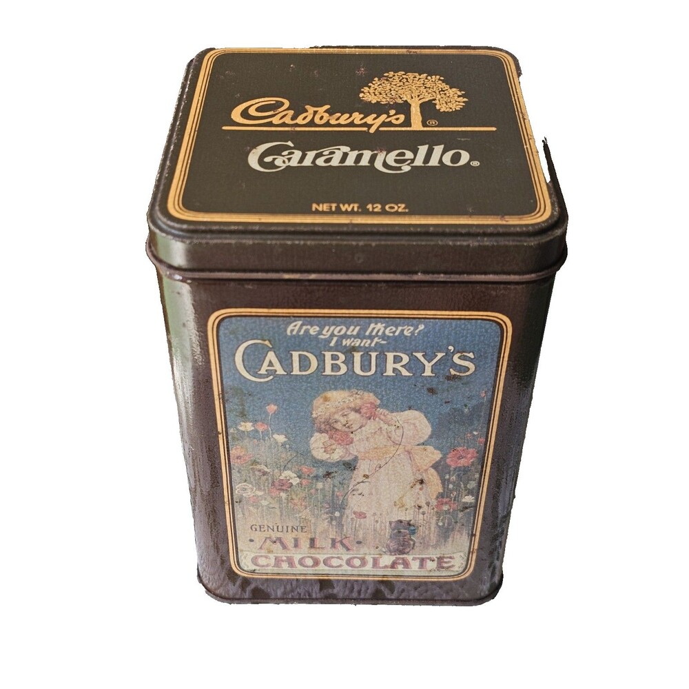 Vintage Style Cadbury Chocolate Tin Pretty Pictures On All Sides Advertising